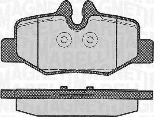 Magneti Marelli 363916060330 - Brake Pad Set, disc brake autospares.lv