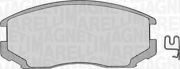 Magneti Marelli 363916060333 - Brake Pad Set, disc brake autospares.lv