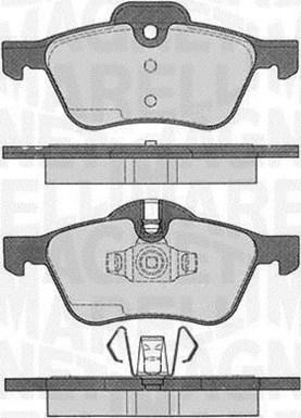 Magneti Marelli 363916060332 - Brake Pad Set, disc brake autospares.lv