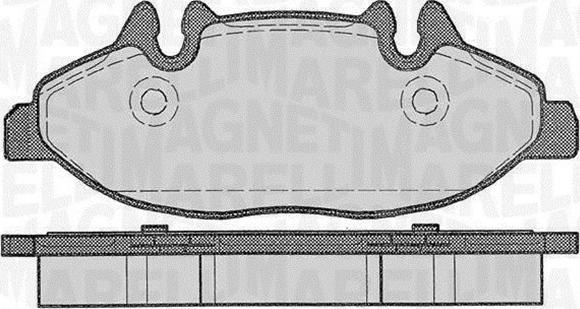 Magneti Marelli 363916060329 - Brake Pad Set, disc brake autospares.lv