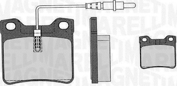 Magneti Marelli 363916060326 - Brake Pad Set, disc brake autospares.lv