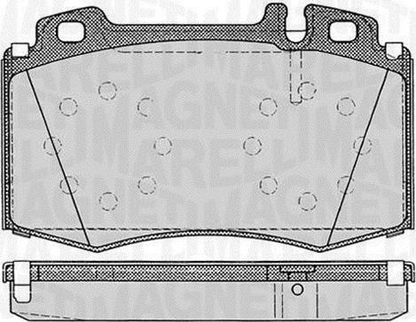 Magneti Marelli 363916060320 - Brake Pad Set, disc brake autospares.lv