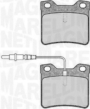 Magneti Marelli 363916060375 - Brake Pad Set, disc brake autospares.lv