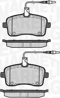 Magneti Marelli 363916060376 - Brake Pad Set, disc brake autospares.lv