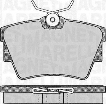 Magneti Marelli 363916060370 - Brake Pad Set, disc brake autospares.lv