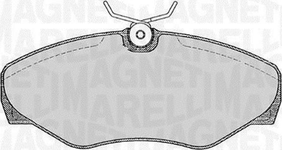 Magneti Marelli 363916060371 - Brake Pad Set, disc brake autospares.lv