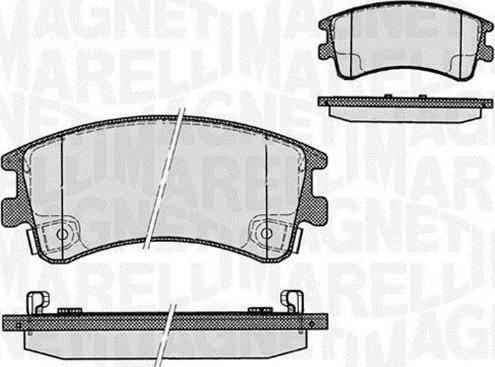 Magneti Marelli 363916060295 - Brake Pad Set, disc brake autospares.lv