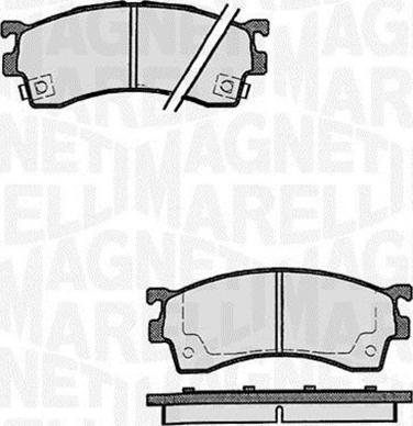 Magneti Marelli 363916060296 - Brake Pad Set, disc brake autospares.lv