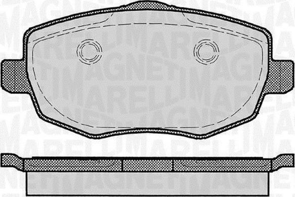 Magneti Marelli 363916060291 - Brake Pad Set, disc brake autospares.lv