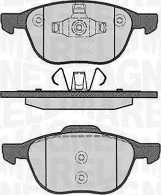 Magneti Marelli 363916060244 - Brake Pad Set, disc brake autospares.lv