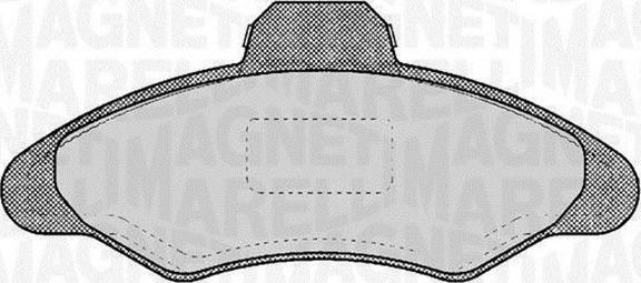 Magneti Marelli 363916060246 - Brake Pad Set, disc brake autospares.lv