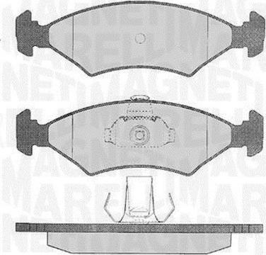 Magneti Marelli 363916060248 - Brake Pad Set, disc brake autospares.lv