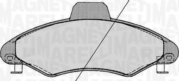 Magneti Marelli 363916060247 - Brake Pad Set, disc brake autospares.lv