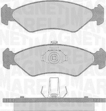 Magneti Marelli 363916060250 - Brake Pad Set, disc brake autospares.lv