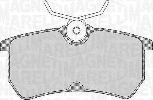 Magneti Marelli 363916060253 - Brake Pad Set, disc brake autospares.lv