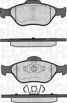 Magneti Marelli 363916060252 - Brake Pad Set, disc brake autospares.lv