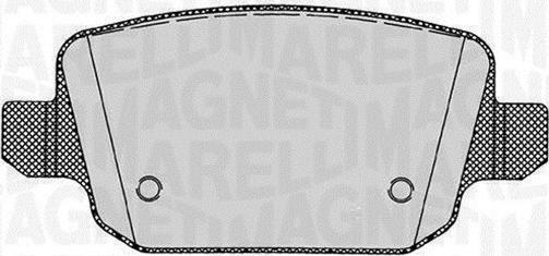 Magneti Marelli 363916060257 - Brake Pad Set, disc brake autospares.lv