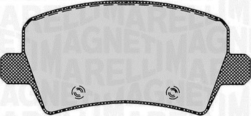 Magneti Marelli 363916060264 - Brake Pad Set, disc brake autospares.lv