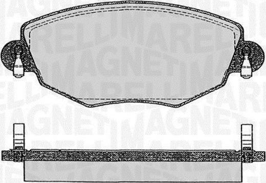 Magneti Marelli 363916060266 - Brake Pad Set, disc brake autospares.lv