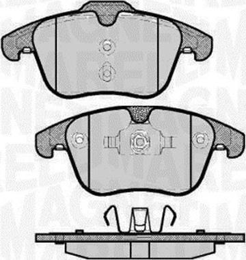 Magneti Marelli 363916060263 - Brake Pad Set, disc brake autospares.lv