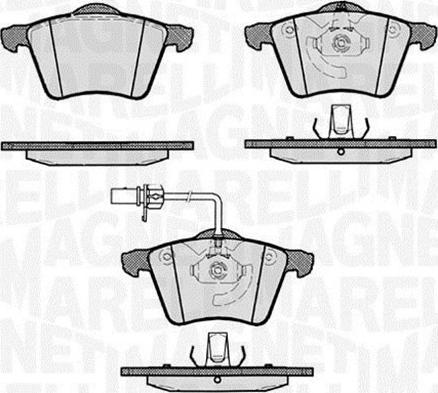 Magneti Marelli 363916060262 - Brake Pad Set, disc brake autospares.lv