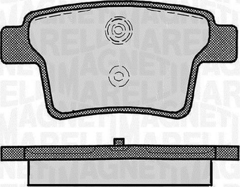 Magneti Marelli 363916060267 - Brake Pad Set, disc brake autospares.lv