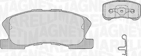 Magneti Marelli 363916060209 - Brake Pad Set, disc brake autospares.lv