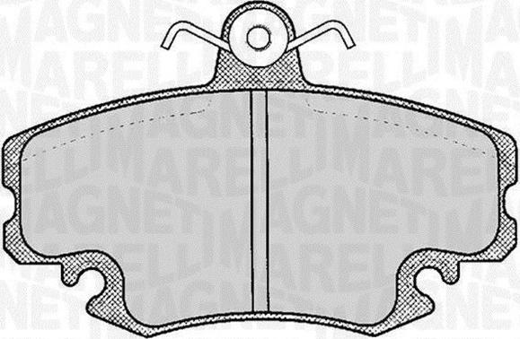 Magneti Marelli 363916060204 - Brake Pad Set, disc brake autospares.lv