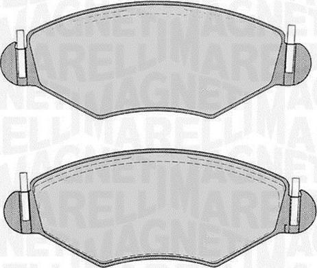 Magneti Marelli 363916060201 - Brake Pad Set, disc brake autospares.lv