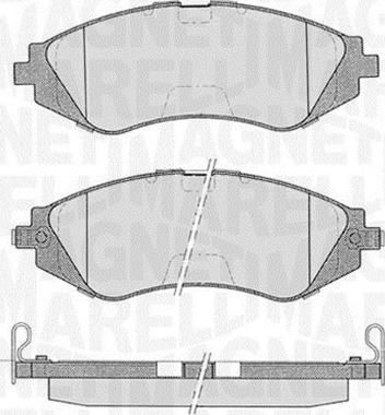 Magneti Marelli 363916060207 - Brake Pad Set, disc brake autospares.lv