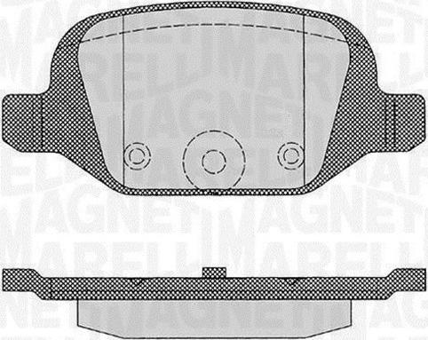 Magneti Marelli 363916060216 - Brake Pad Set, disc brake autospares.lv