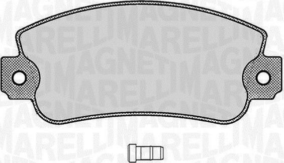 Magneti Marelli 363916060212 - Brake Pad Set, disc brake autospares.lv