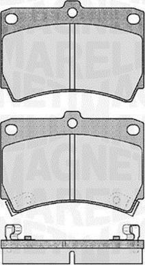 Magneti Marelli 363916060286 - Brake Pad Set, disc brake autospares.lv