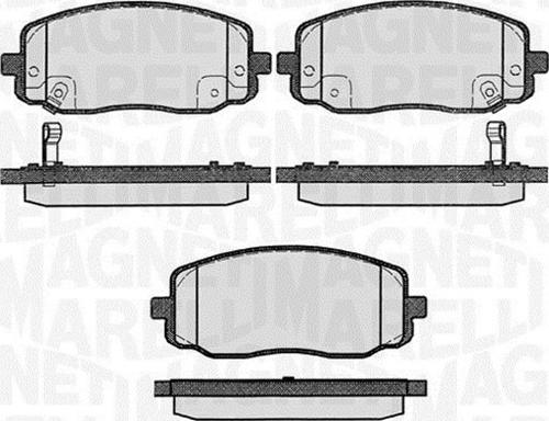 Magneti Marelli 363916060280 - Brake Pad Set, disc brake autospares.lv