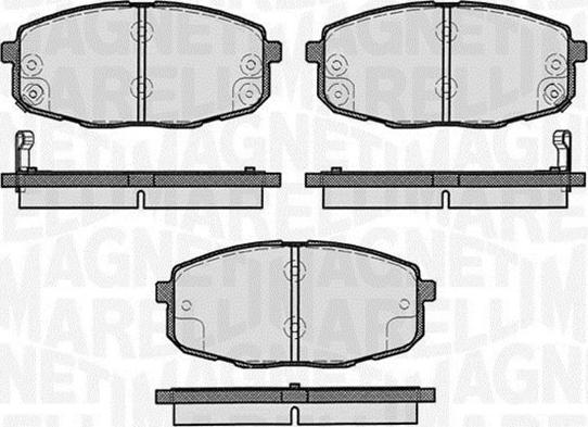 Magneti Marelli 363916060281 - Brake Pad Set, disc brake autospares.lv