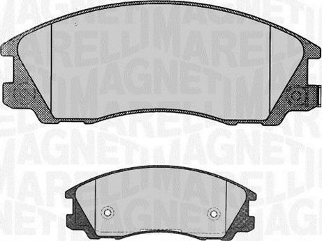 Magneti Marelli 363916060282 - Brake Pad Set, disc brake autospares.lv