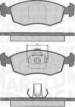 Magneti Marelli 363916060233 - Brake Pad Set, disc brake autospares.lv