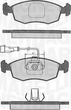 Magneti Marelli 363916060232 - Brake Pad Set, disc brake autospares.lv