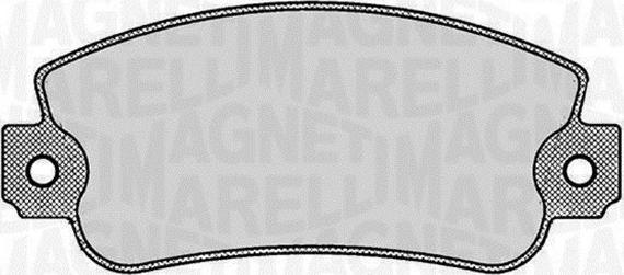 Magneti Marelli 363916060237 - Brake Pad Set, disc brake autospares.lv