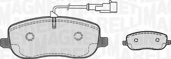 Magneti Marelli 363916060224 - Brake Pad Set, disc brake autospares.lv