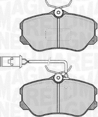 Magneti Marelli 363916060226 - Brake Pad Set, disc brake autospares.lv