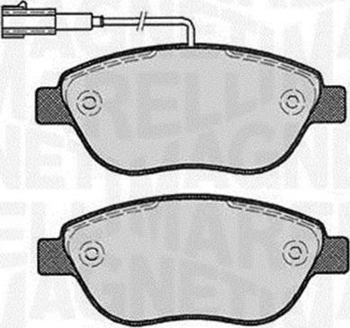 Magneti Marelli 363916060221 - Brake Pad Set, disc brake autospares.lv