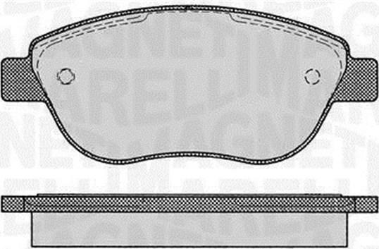 Magneti Marelli 363916060228 - Brake Pad Set, disc brake autospares.lv