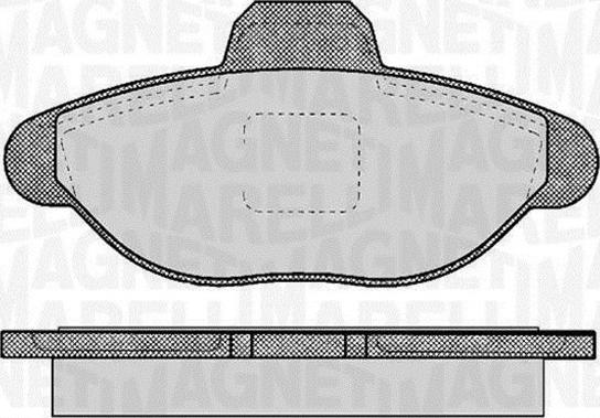 Magneti Marelli 363916060223 - Brake Pad Set, disc brake autospares.lv