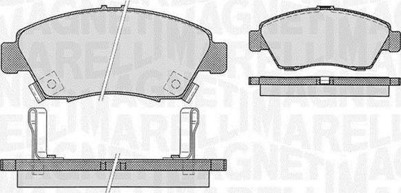 Magneti Marelli 363916060275 - Brake Pad Set, disc brake autospares.lv