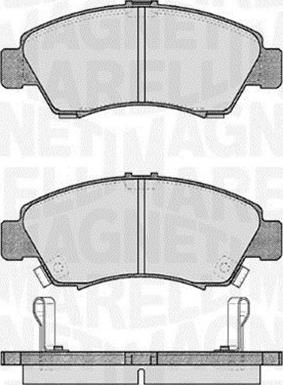 Magneti Marelli 363916060276 - Brake Pad Set, disc brake autospares.lv