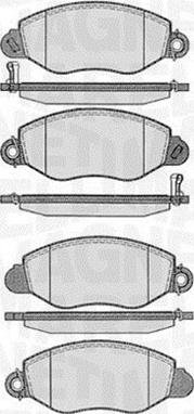 Magneti Marelli 363916060271 - Brake Pad Set, disc brake autospares.lv