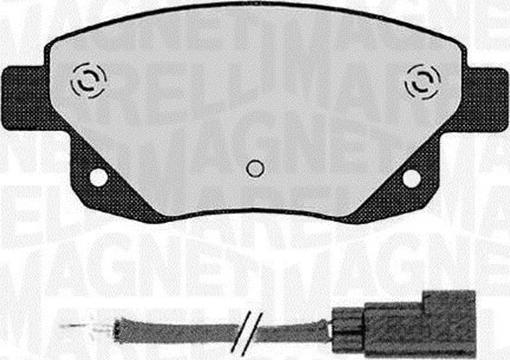 Magneti Marelli 363916060273 - Brake Pad Set, disc brake autospares.lv