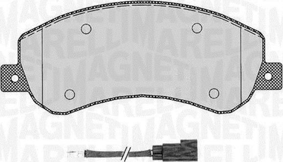 Magneti Marelli 363916060272 - Brake Pad Set, disc brake autospares.lv