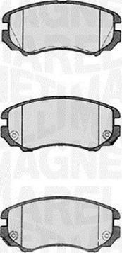 Magneti Marelli 363916060277 - Brake Pad Set, disc brake autospares.lv